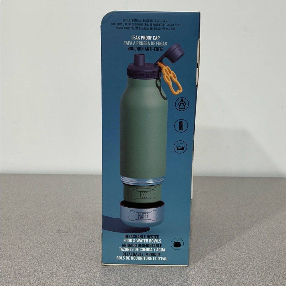 Asobu Buddy Bottle Set of 2 Vacuum Insulated Water Bottle Puppy Dog Set - Picture 4 of 4